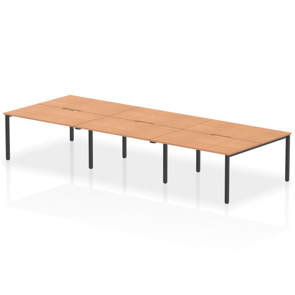 Evolve Plus B2B Bench Desk - 6 Person - Image 46