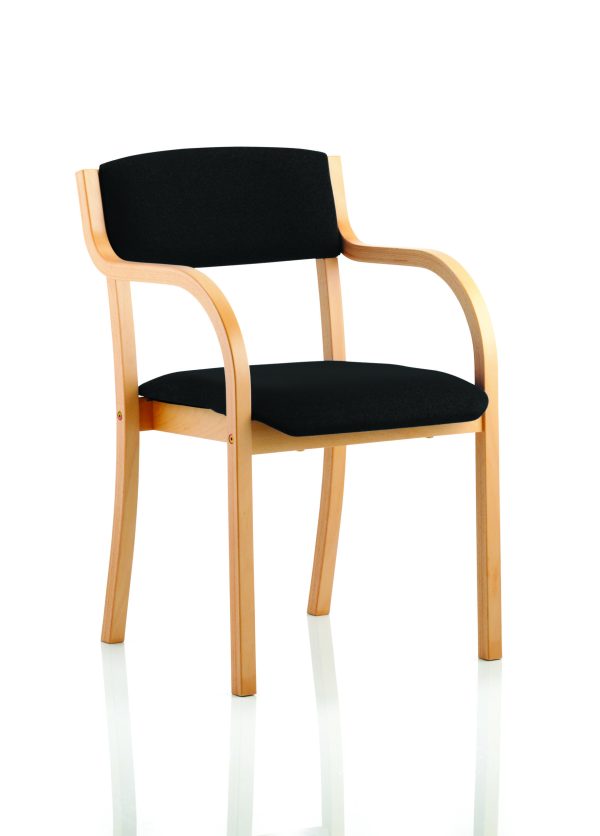 Drift Wooden Frame Visitor Chair with Arms