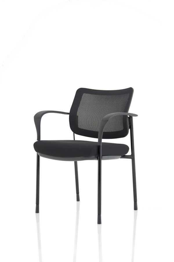 Dewdrop Deluxe Medium Back Stacking Visitor Office Chair with Arms - Image 51