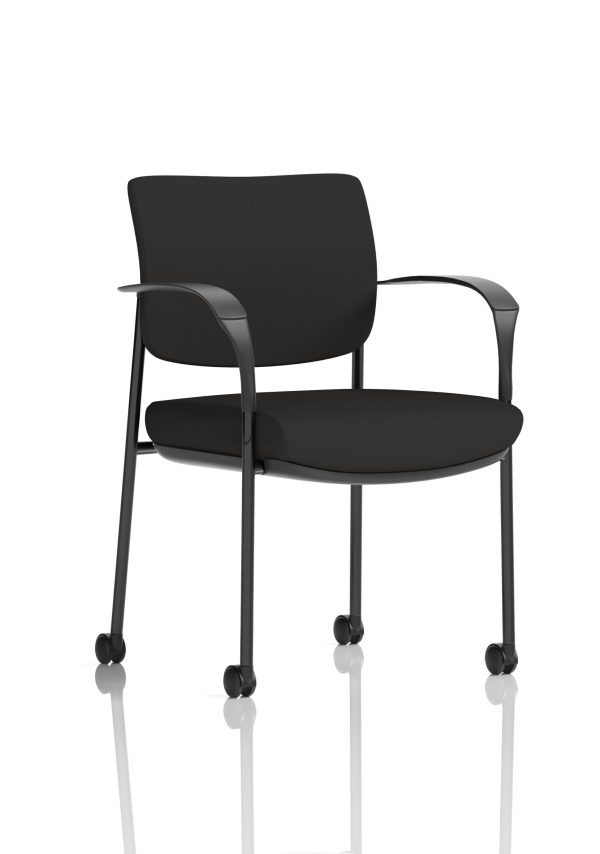 Dewdrop Deluxe Medium Back Visitor Office Chair with Arms with Castors - Image 50