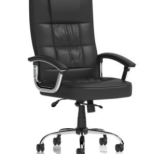 mellow Deluxe High Back Black Executive Office Chair with Arms