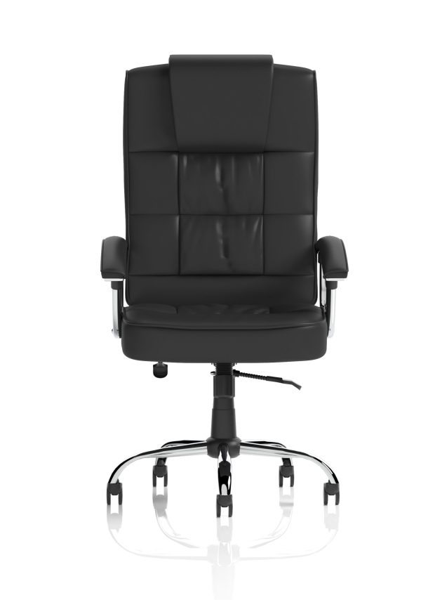 mellow Deluxe High Back Black Executive Office Chair with Arms - Image 2