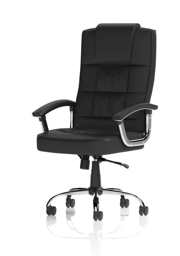 mellow Deluxe High Back Black Executive Office Chair with Arms - Image 3