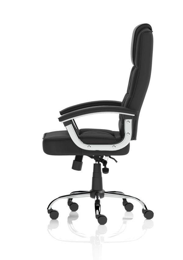 mellow Deluxe High Back Black Executive Office Chair with Arms - Image 4