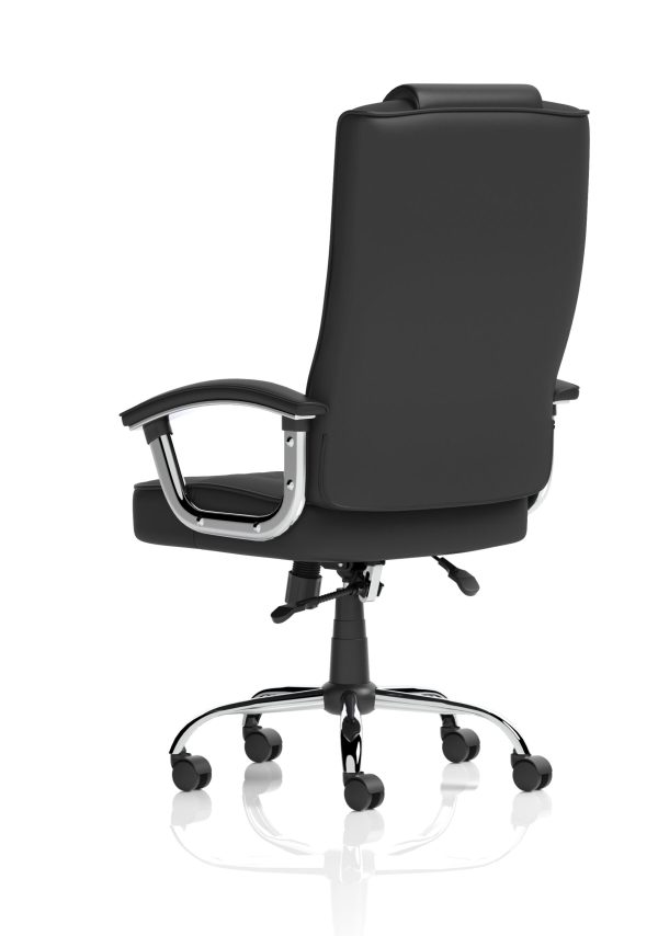 mellow Deluxe High Back Black Executive Office Chair with Arms - Image 5
