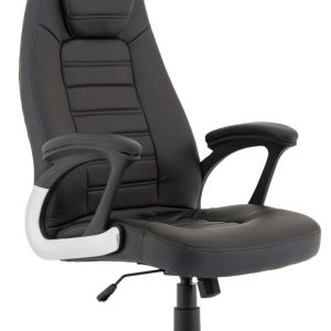 Mel polis High Back Black Leather Executive Office Chair