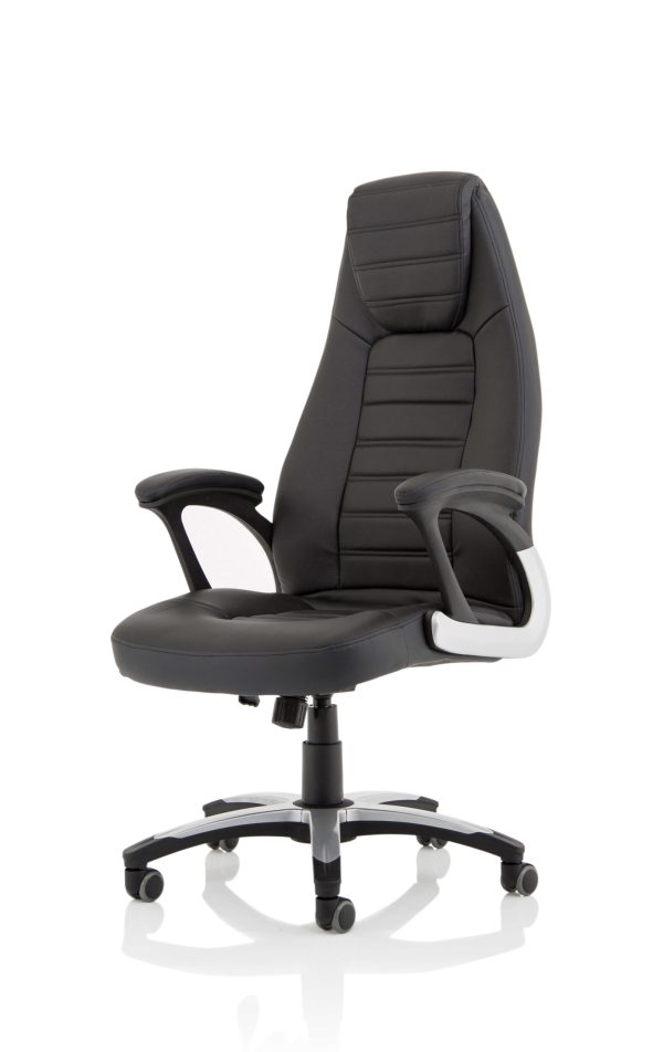 Mel polis High Back Black Leather Executive Office Chair - Image 3