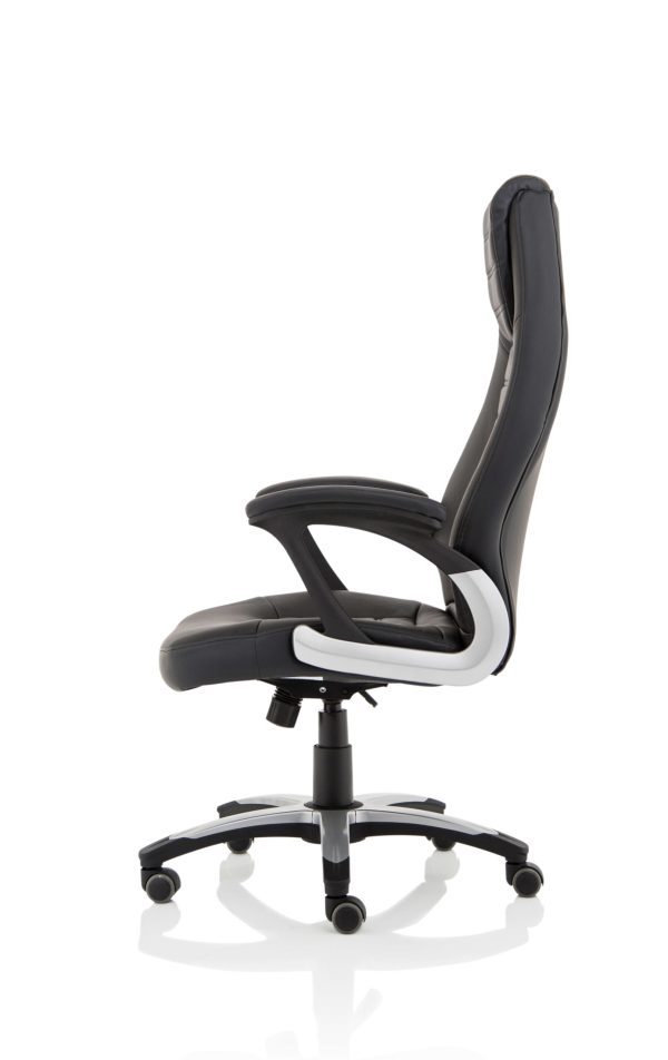Mel polis High Back Black Leather Executive Office Chair - Image 4