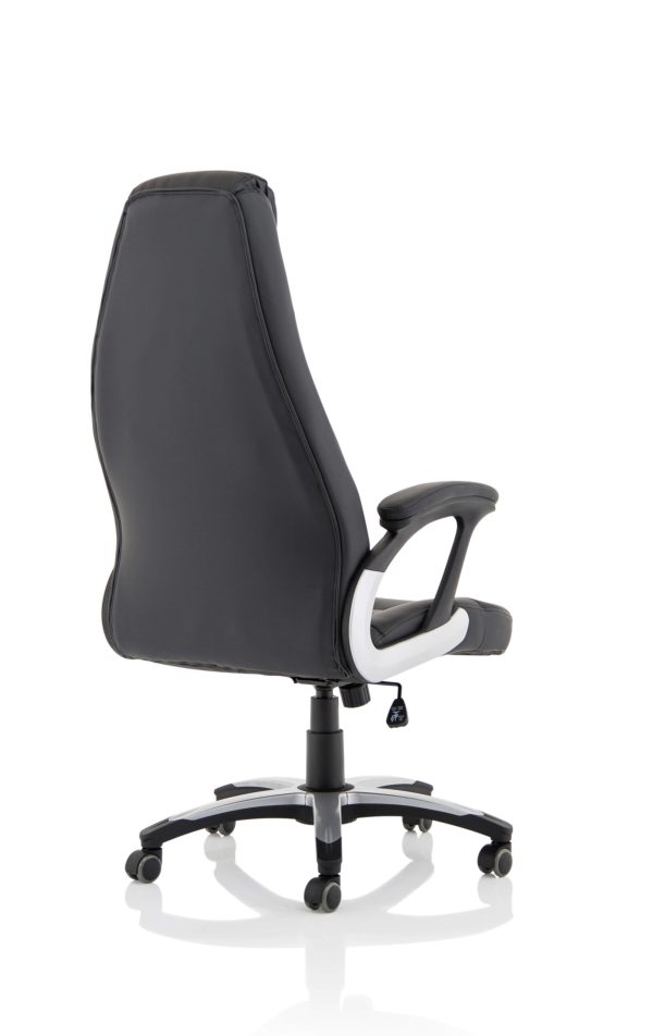 Mel polis High Back Black Leather Executive Office Chair - Image 7