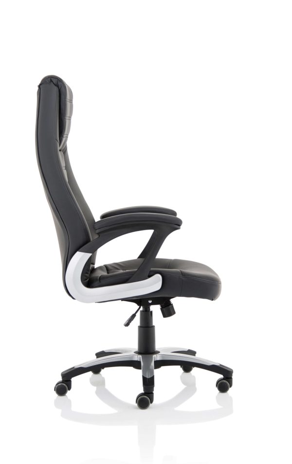Mel polis High Back Black Leather Executive Office Chair - Image 8