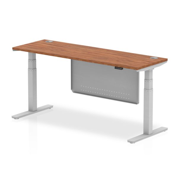 Air Height Adjustable Slimline Desk With Cable Ports With Steel Modesty Panel - Image 58