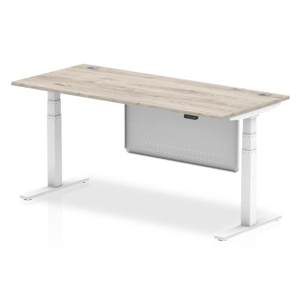 Air Height Adjustable Desk With Cable Ports With Steel Modesty Panel - Image 60