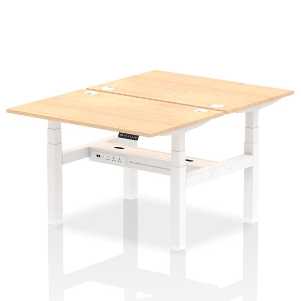 Air Back-to-Back Height Adjustable Bench Desk - 2 Person - Image 12