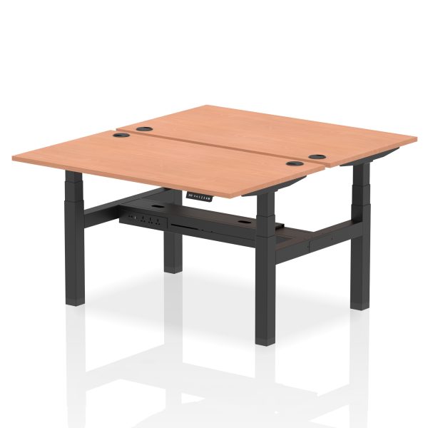 Air Back-to-Back Height Adjustable Bench Desk - 2 Person - Image 22