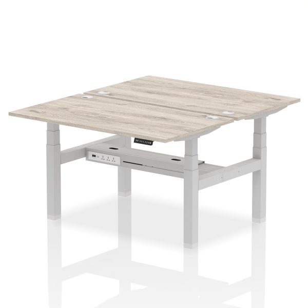 Air Back-to-Back Height Adjustable Bench Desk - 2 Person - Image 29