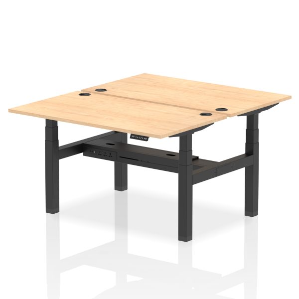 Air Back-to-Back Height Adjustable Bench Desk - 2 Person - Image 31