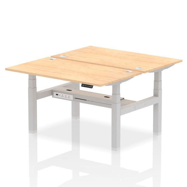 Air Back-to-Back Height Adjustable Bench Desk - 2 Person - Image 32