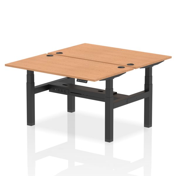 Air Back-to-Back Height Adjustable Bench Desk - 2 Person - Image 34