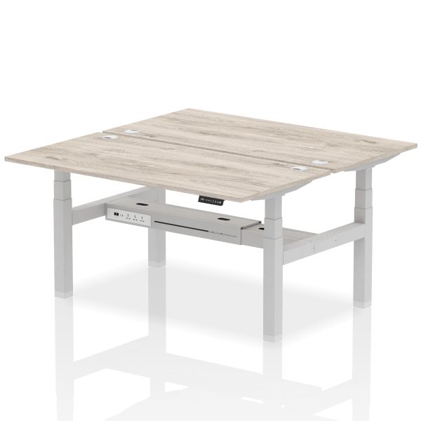 Air Back-to-Back Height Adjustable Bench Desk - 2 Person - Image 50