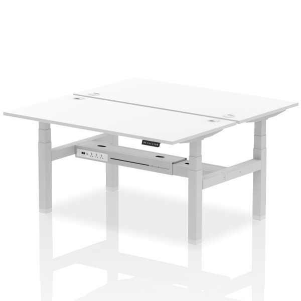 Air Back-to-Back Height Adjustable Bench Desk - 2 Person - Image 62