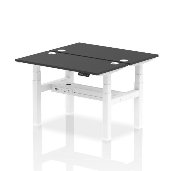 Air Back-to-Back Slimline Height Adjustable Bench Desk - 2 Person - Image 6