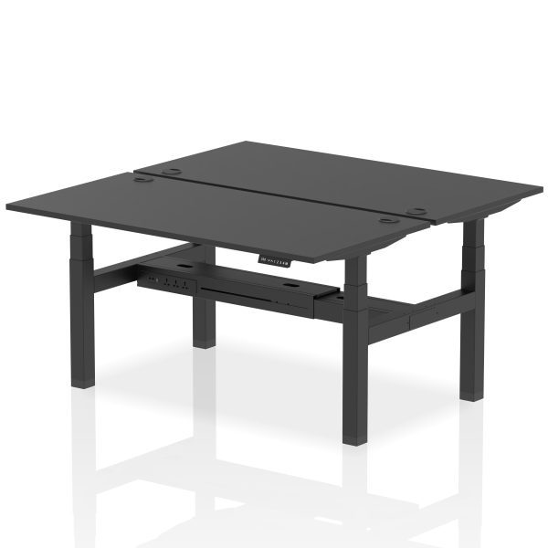 Air Back-to-Back Height Adjustable Bench Desk - 2 Person - Image 46