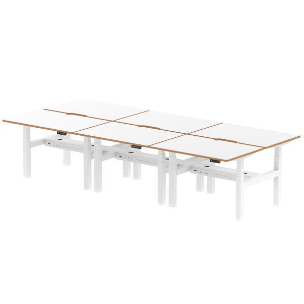 Solo Air Back-to-Back Height Adjustable Bench Desk - Image 3