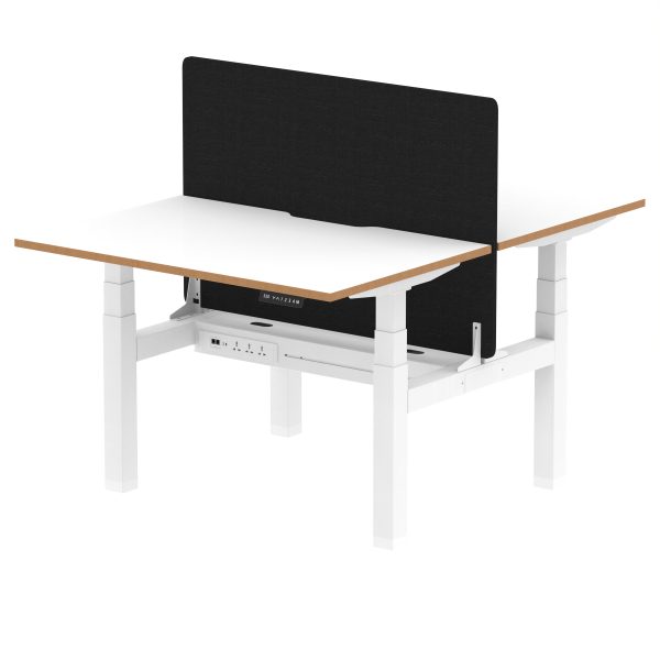 Solo Air Back-to-Back Height Adjustable Bench Desk - Image 4