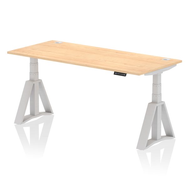 Air Height Adjustable Desk With Cable Ports With Piste Foot - Image 16
