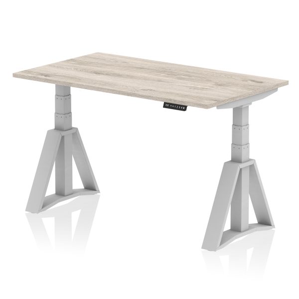 Air Height Adjustable Desk without Cable Ports With Piste Foot - Image 43