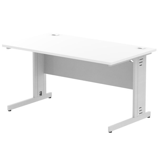 Pulse 1400mm Straight Desk Cable Managed Leg - Image 11