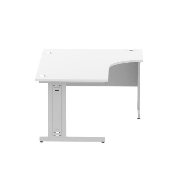 Pulse 1600mm Left Crescent Desk Cable Managed Leg - Image 53