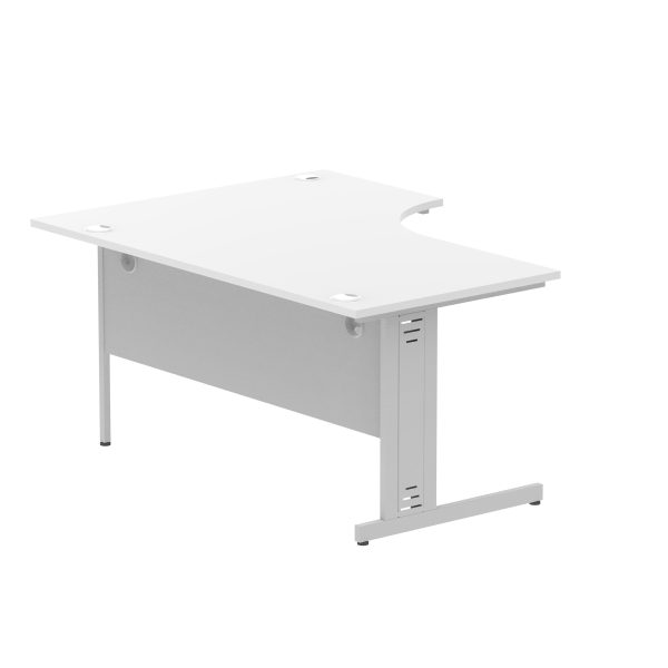 Pulse 1600mm Left Crescent Desk Cable Managed Leg - Image 54