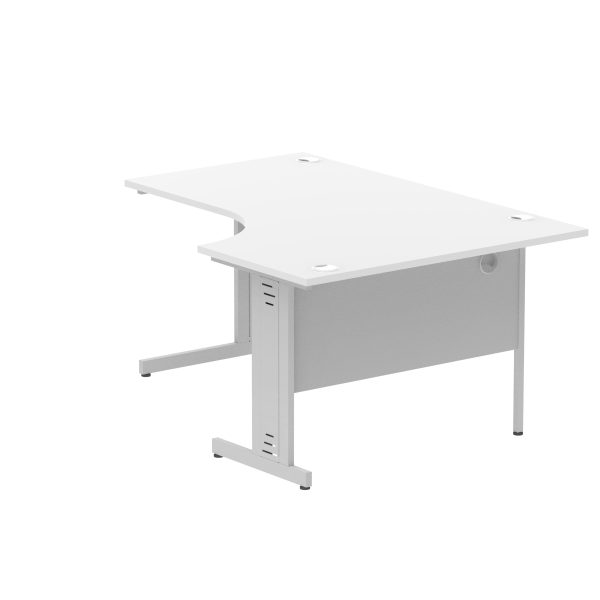 Pulse 1600mm Left Crescent Desk Cable Managed Leg - Image 58