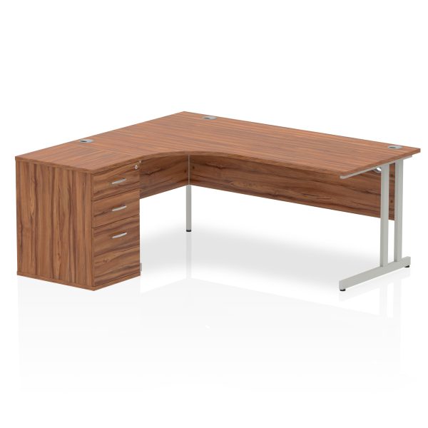 Pulse 1800mm Cantilever Left Crescent Desk Workstation - Image 26