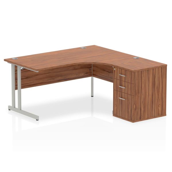 Pulse 1600mm Cantilever Right Crescent Desk Workstation - Image 26