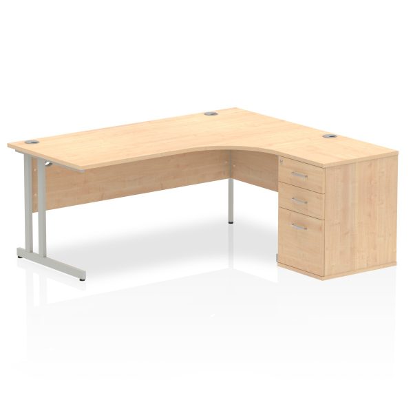 Pulse 1800mm Cantilever Right Crescent Desk Workstation - Image 14