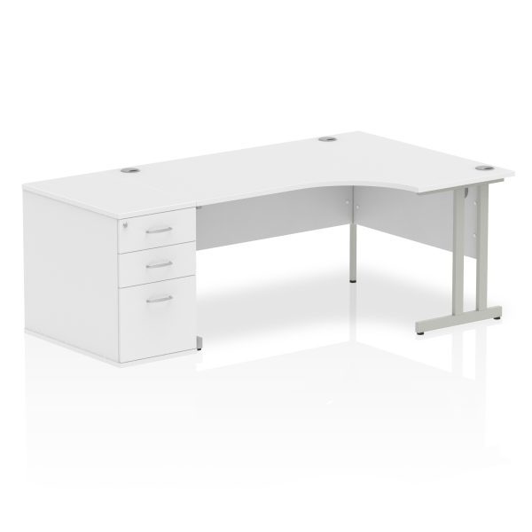 Pulse 1600mm Cantilever Right Crescent Desk Workstation - Image 35