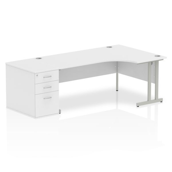 Pulse 1800mm Cantilever Right Crescent Desk Workstation - Image 35