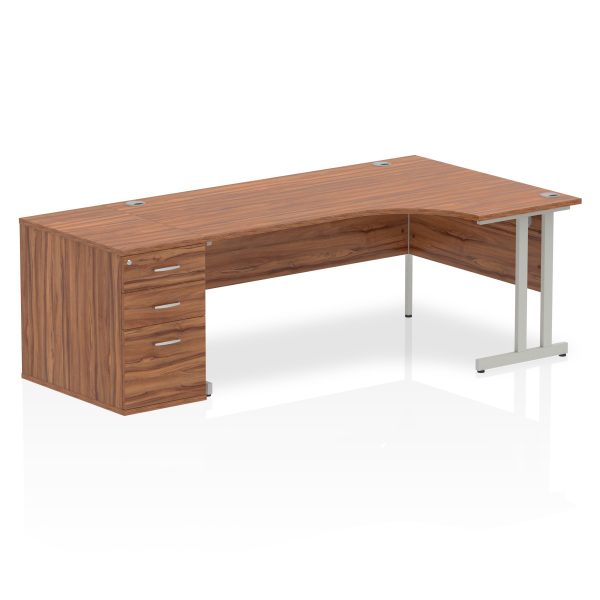 Pulse 1800mm Cantilever Right Crescent Desk Workstation - Image 29