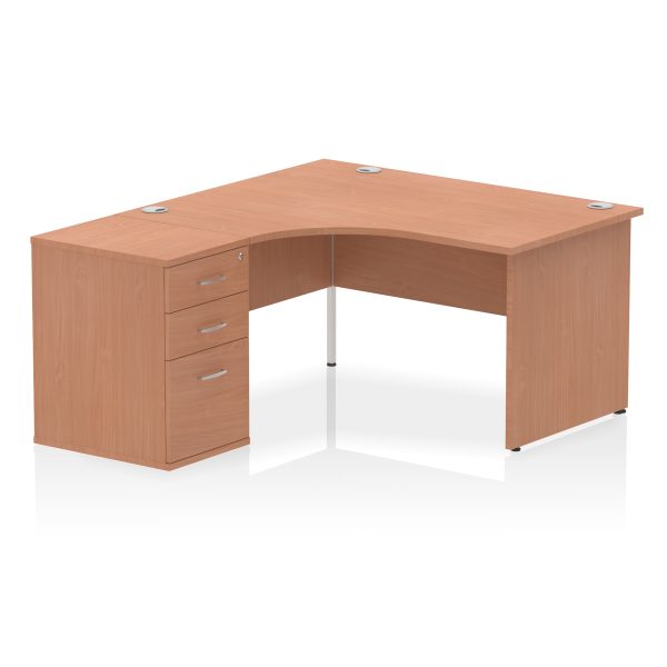 Pulse Panel End Crescent Desk Workstation - Image 65