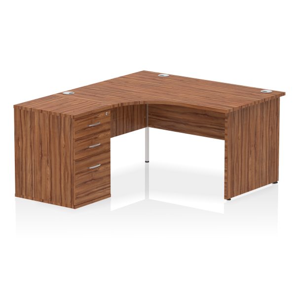 Pulse Panel End Crescent Desk Workstation - Image 67