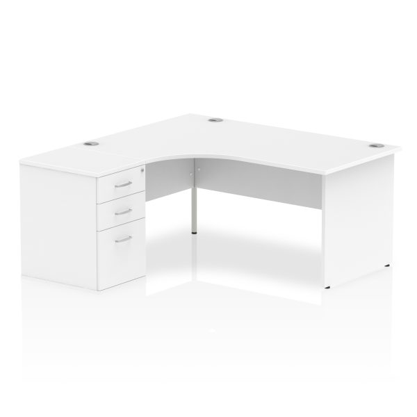 Pulse Panel End Crescent Desk Workstation - Image 11