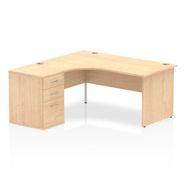 Pulse Panel End Crescent Desk Workstation - Image 5
