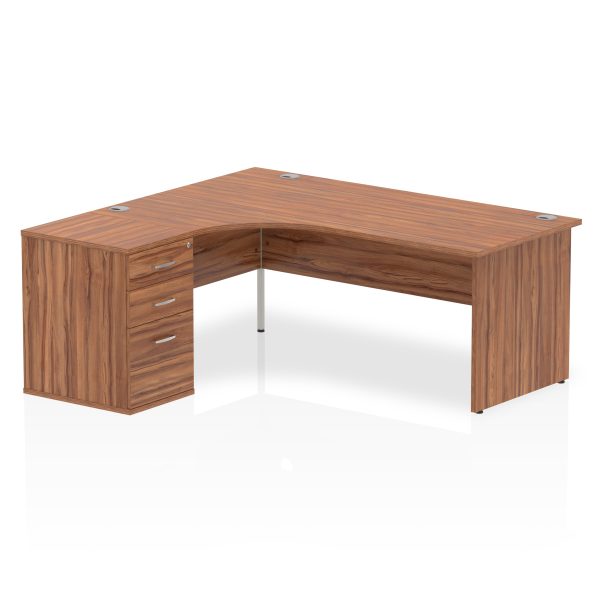 Pulse Panel End Crescent Desk Workstation - Image 33