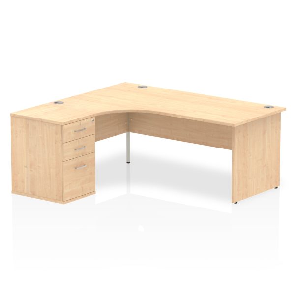 Pulse Panel End Crescent Desk Workstation - Image 29