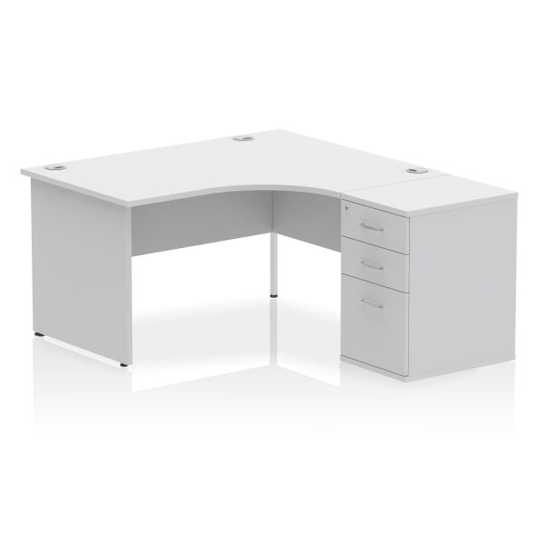 Pulse Panel End Crescent Desk Workstation - Image 76