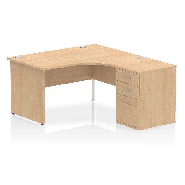 Pulse Panel End Crescent Desk Workstation - Image 78