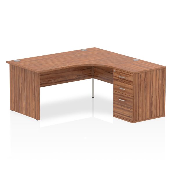 Pulse Panel End Crescent Desk Workstation - Image 21
