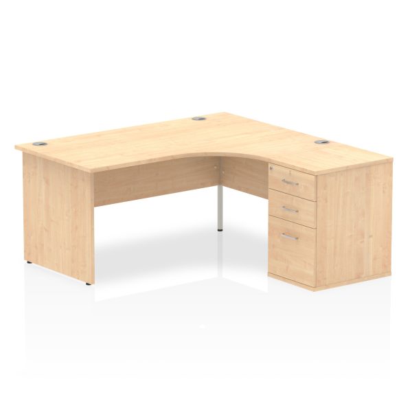 Pulse Panel End Crescent Desk Workstation - Image 17